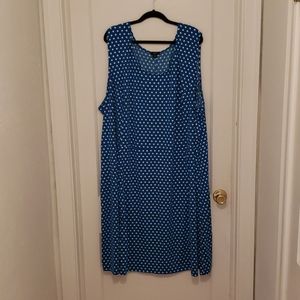 Fun blue/white tank dress Ellos 5X